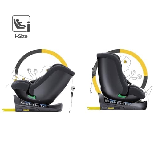 YAZOCO Siège auto bébé I-SIZE, evolutif 0 à 36 kg, pour toute la croissance de votre enfant, de la naissance à 12 ans en