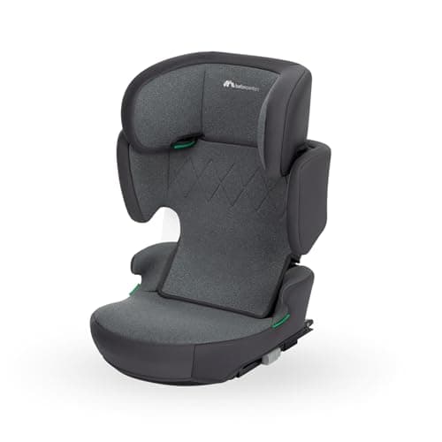 Siège auto rehausseur Bebeconfort RoadFix i-Size ISOFIX, dossier pliable léger, 14 positions d'appui-tête, rembourré, po