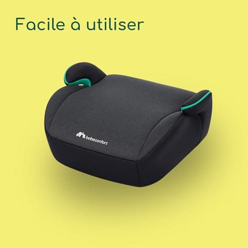 Bebeconfort Manga i-Safe | Réhausseur Voiture Enfant 6-12 ans | Sécurité Optimisée | Tissus Doux & Tinted Black | 128-15