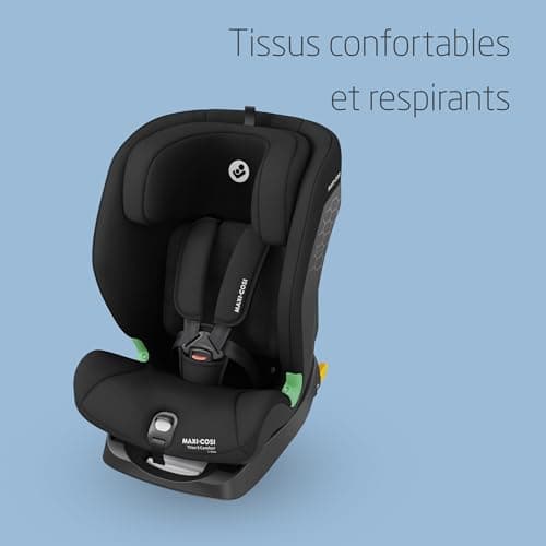 Maxi-Cosi Titan S Comfort i-Size Authentic Black Rehausseur Voiture Enfant 15 mois à 12 ans Protection G-CELL 5 Position