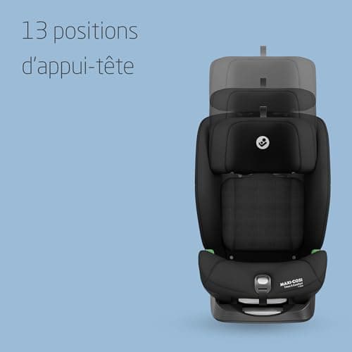 Maxi-Cosi Titan S Comfort i-Size Authentic Black Rehausseur Voiture Enfant 15 mois à 12 ans Protection G-CELL 5 Position