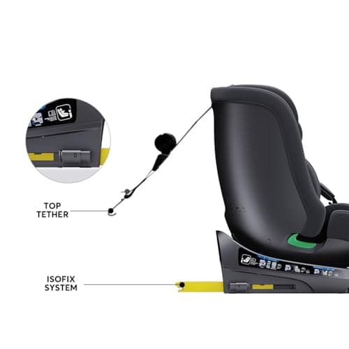 YAZOCO Siège auto bébé I-SIZE, evolutif 0 à 36 kg, pour toute la croissance de votre enfant, de la naissance à 12 ans en
