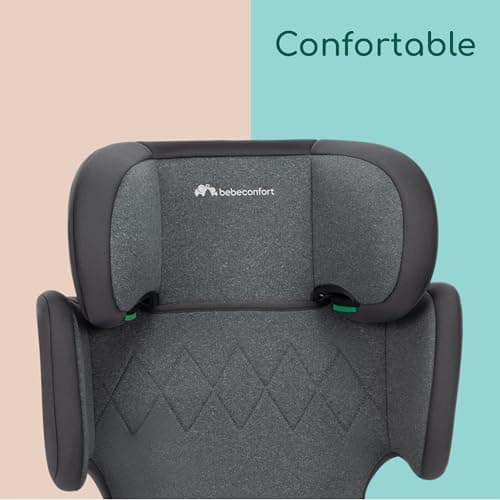 Siège auto rehausseur Bebeconfort RoadFix i-Size ISOFIX, dossier pliable léger, 14 positions d'appui-tête, rembourré, po