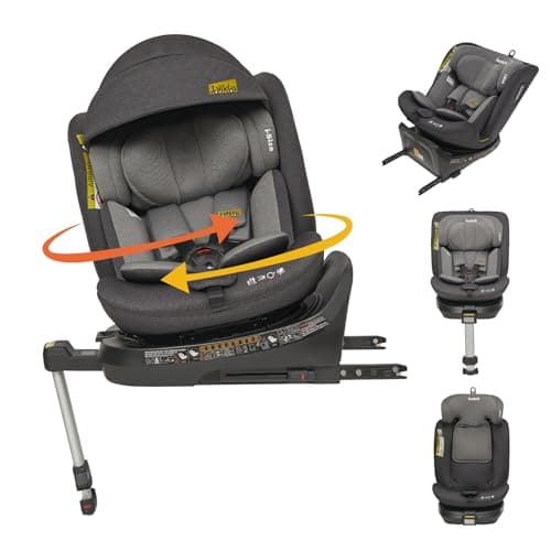 Siège auto Jovikids pivotant 360° ISOFIX ECE R129 pour enfants 40cm - 150cm | Protections latérales | Vert
