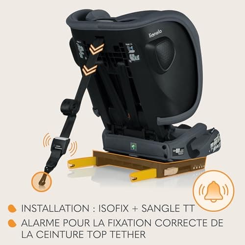 LIONELO NELLY Siège auto ISOFIX 76-150 cm | Contraire/Arrière, Sangle TT, Protection Latérale
