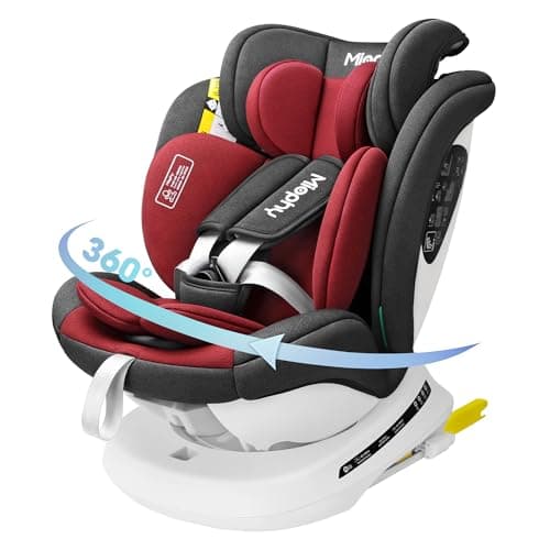 Miophy I-Size Siège Auto Isofix 360°Pivotant Populaire chez les Parents pour Sécurité de Voiture de la Naissance à 12 an
