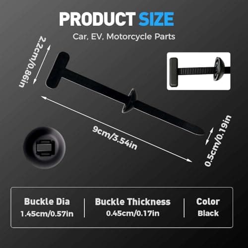 Attache-câble universel robuste et autobloquant en nylon, résistant aux UV pour usage quotidien (100 pièces)
