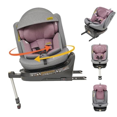 Siège auto Jovikids pivotant 360° ISOFIX ECE R129 pour enfants 40cm - 150cm | Protections latérales | Vert