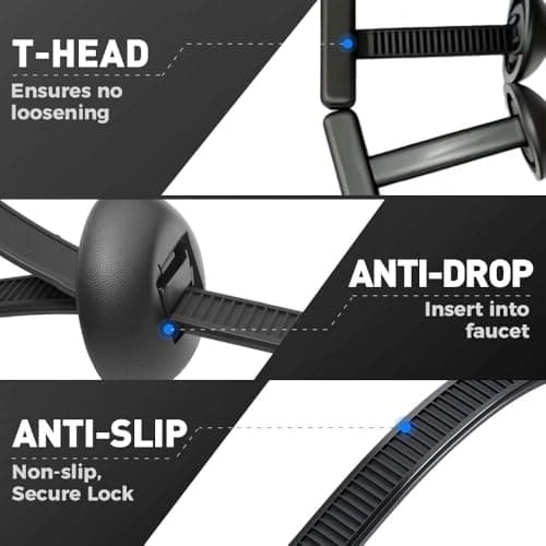 Attache-câble universel robuste et autobloquant en nylon, résistant aux UV pour usage quotidien (100 pièces)