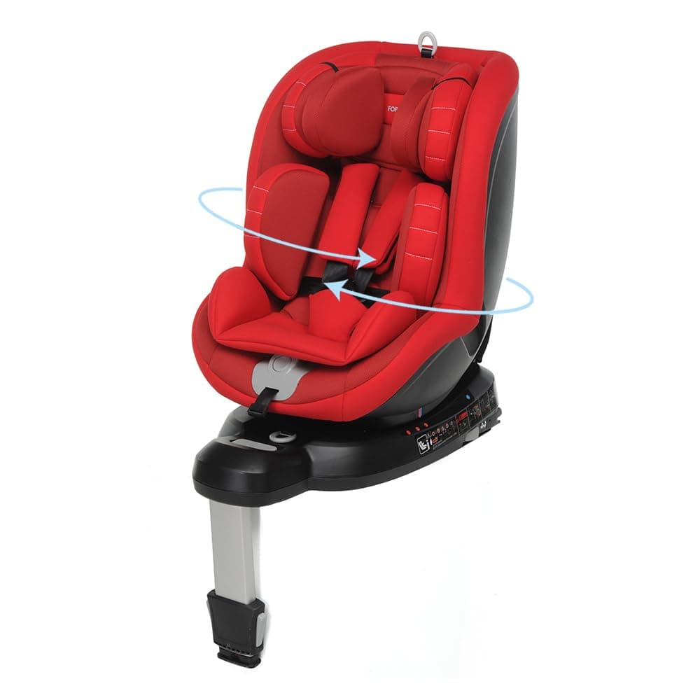 Siège d'auto Foppapedretti Logik I-Size Red pour Enfants Pivotant 360 ° Jusqu'à 18 kg