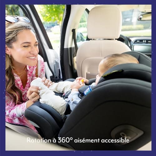 Siège auto Graco Turn2Me Grow i-Size R129 rotatif 360° pour enfants de 40 à 125 cm harnais 5 points ISOFIX