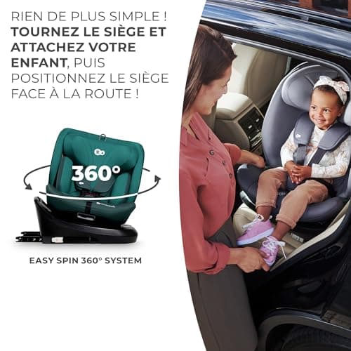 Kinderkraft I-GROW Siège auto bébé I-SIZE, evolutif 0 à 36 kg, dès la naissance pour 12 ans environ, protections latéral