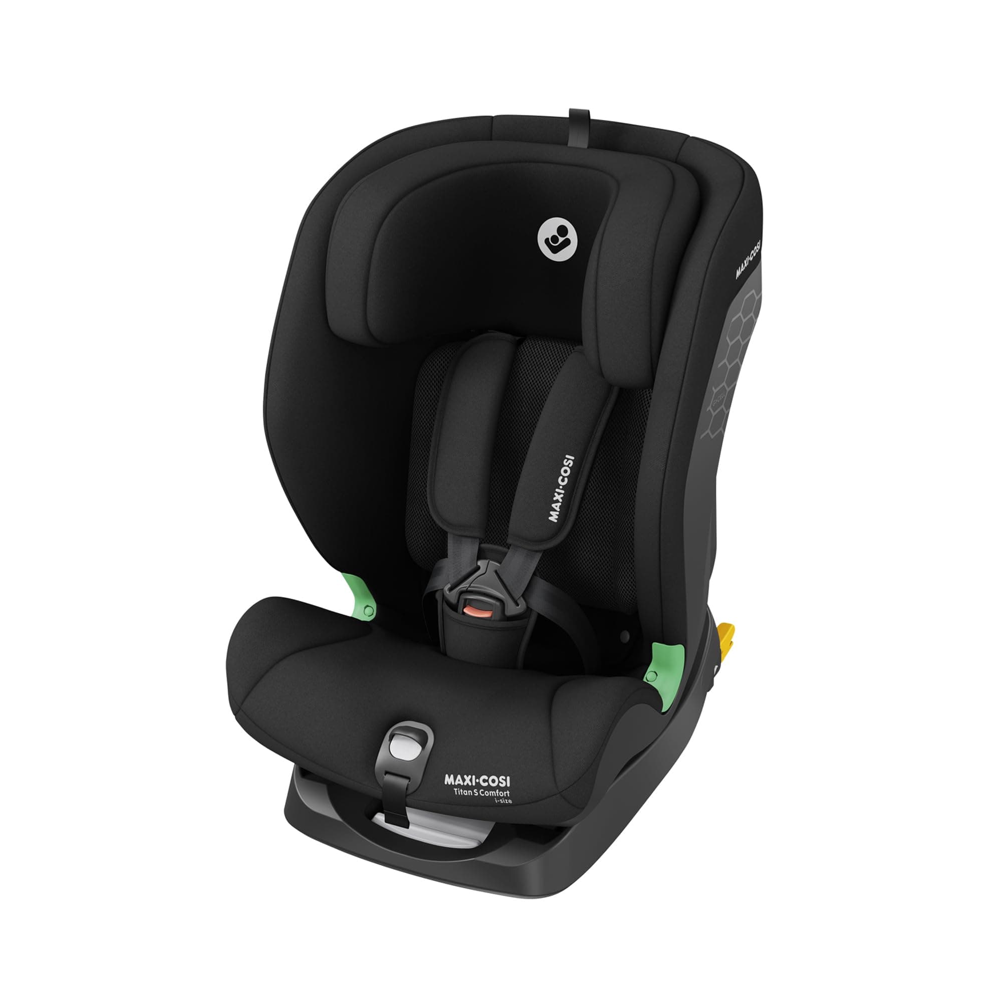 Maxi-Cosi Titan S Comfort i-Size Authentic Black Rehausseur Voiture Enfant 15 mois à 12 ans Protection G-CELL 5 Position