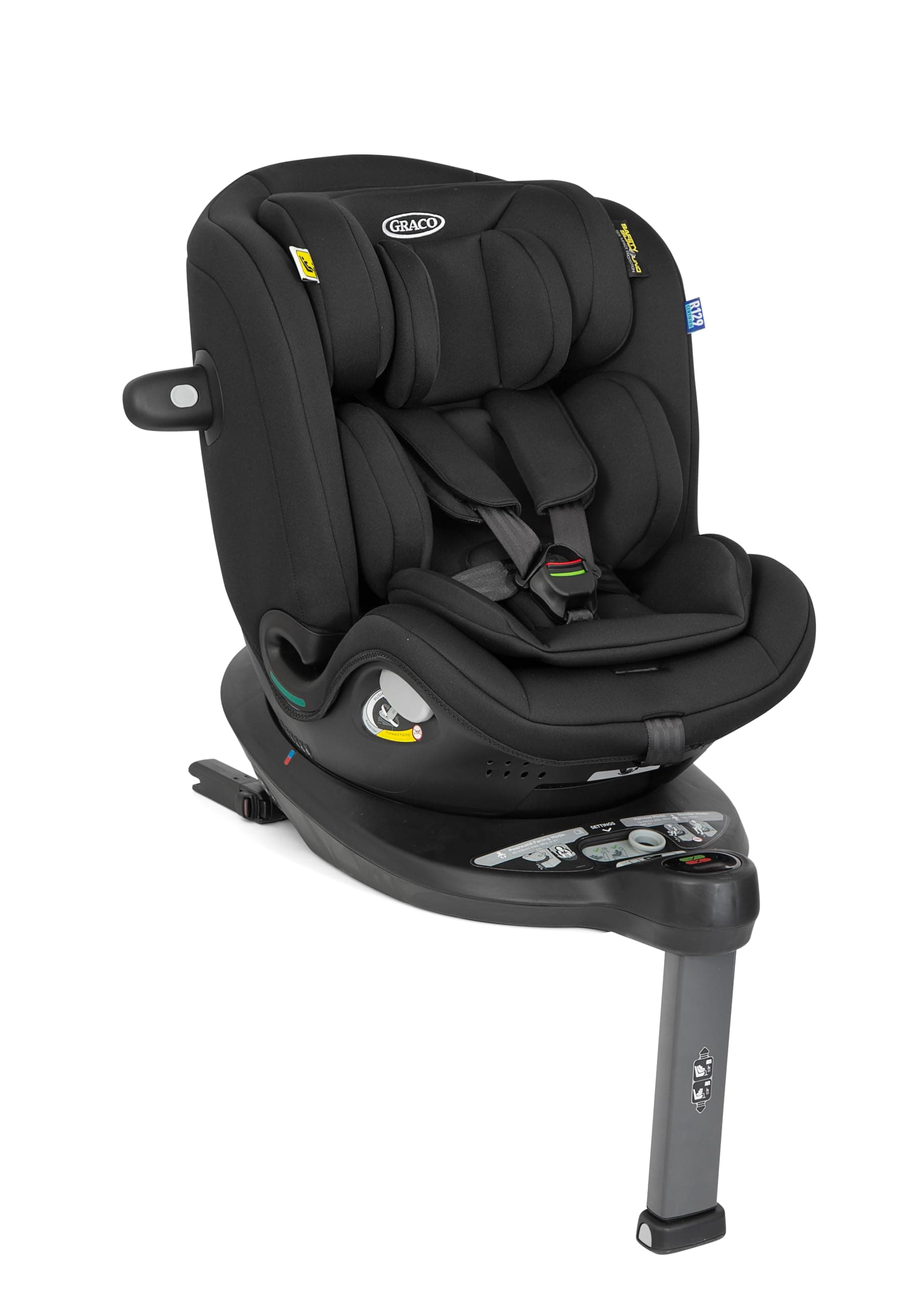 Siège auto Graco Turn2Me Grow i-Size R129 rotatif 360° pour enfants de 40 à 125 cm harnais 5 points ISOFIX