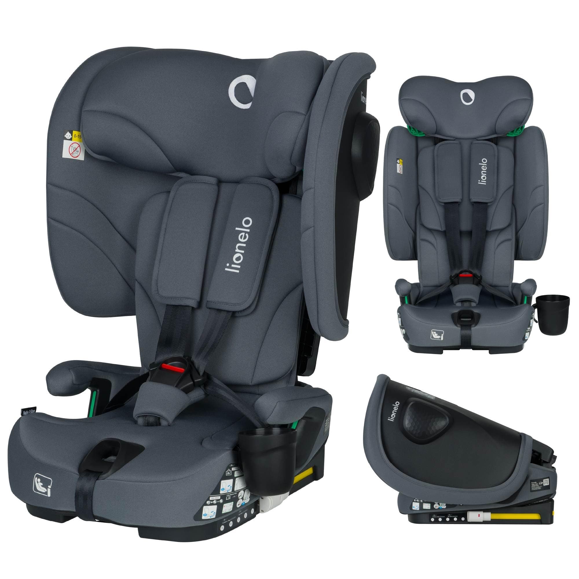 LIONELO NELLY Siège auto ISOFIX 76-150 cm | Contraire/Arrière, Sangle TT, Protection Latérale