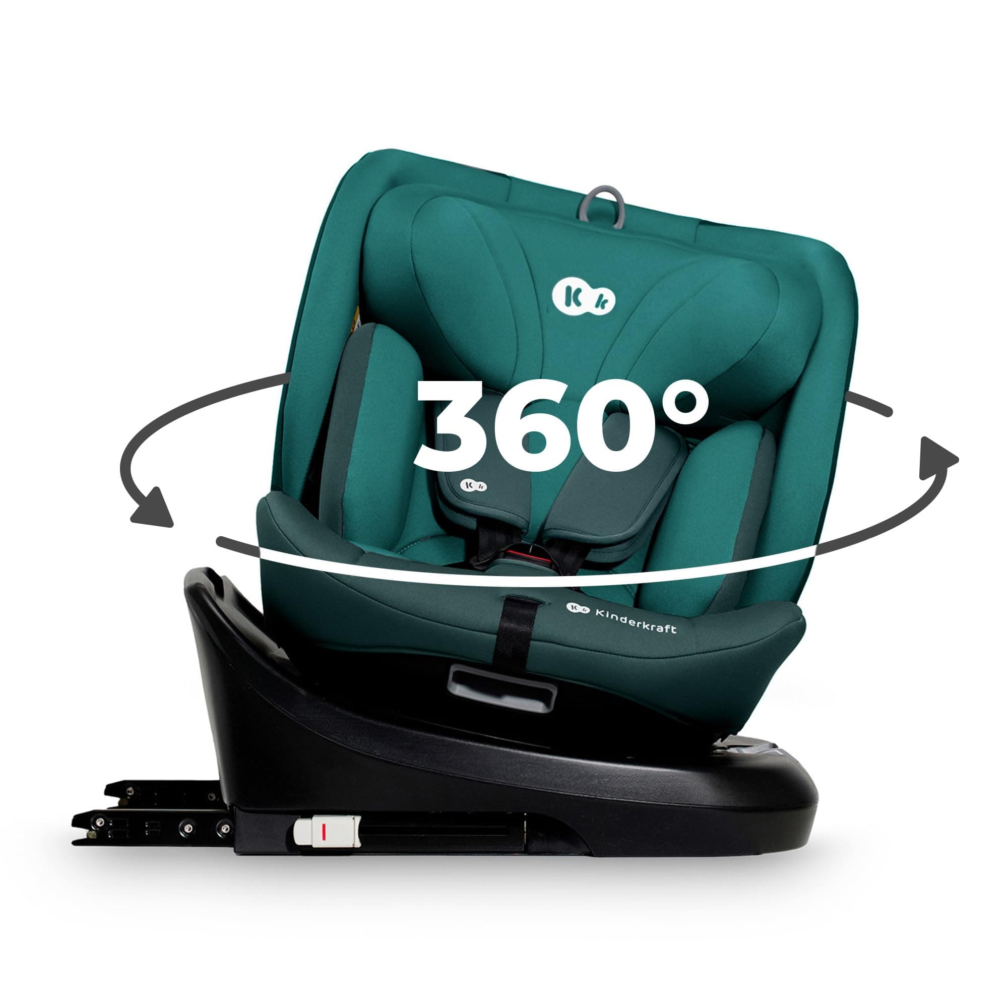 Kinderkraft I-GROW Siège auto bébé I-SIZE, evolutif 0 à 36 kg, dès la naissance pour 12 ans environ, protections latéral